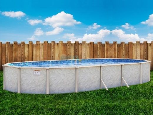 Pristine Bay 15' x 30' Oval Above Ground Pool | Basic Package 52" Wall | 182251