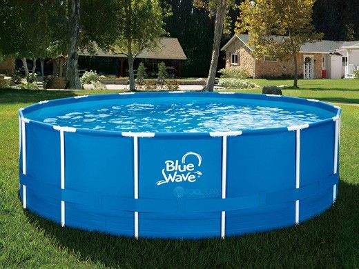 Blue Wave Active Frame Swimming Pool Package | 18' Round 52