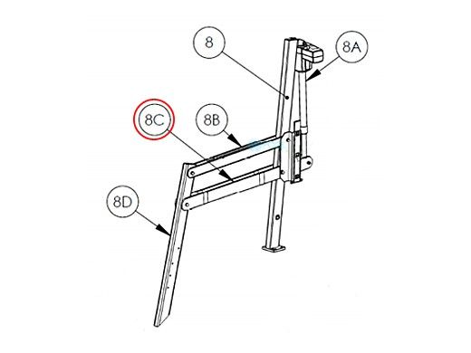 SR Smith Seat Arm | 152-1400A