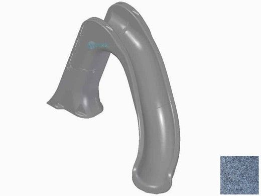 Global Pool Products Tidal Wave Slide | Right Turn | Gray | GPPSTW-GREY-R