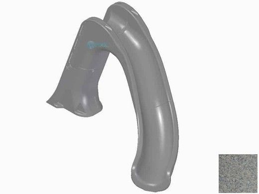 Global Pool Products Tidal Wave Slide with LED Light | Right Turn | Sandstone | GPPSTW-SAND-R-LED