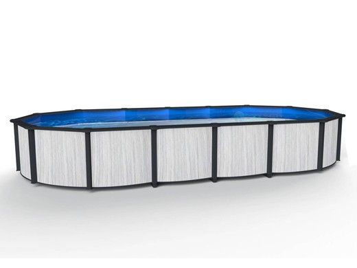 Savannah 15' x 30' Oval 52" Resin Above Ground Pool with 8" Top Rails | NB19824