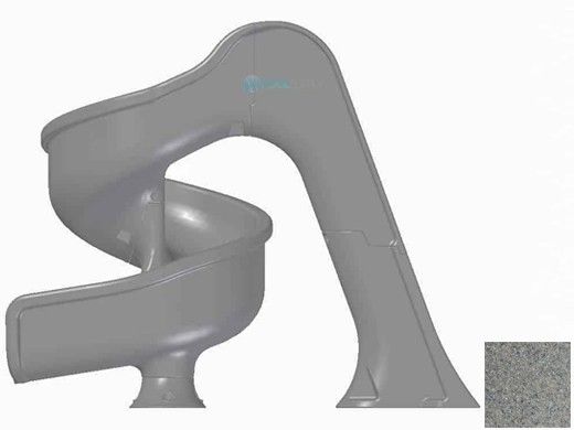 Global Pool Products Tsunami Swimming Pool Slide with LED Light | Sandstone | GPPSTS-SAND-LED