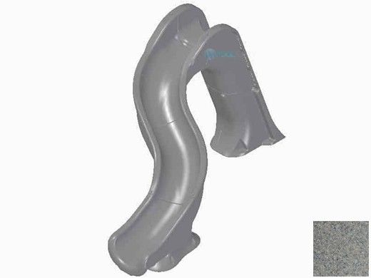 Global Pool Products Rip Tide Slide with LED Light | Right Turn | Sandstone | GPPSRT-SAND-R-LED