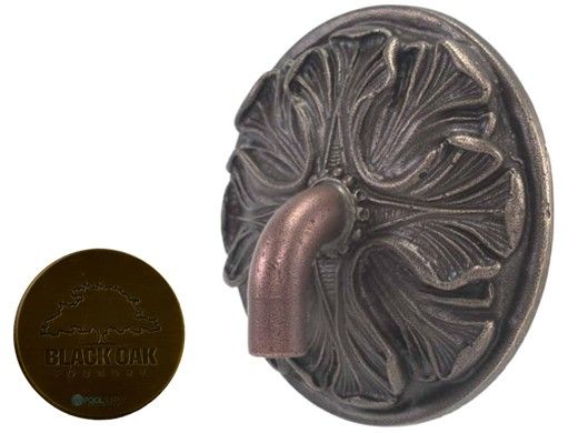 Black Oak Foundry Hibiscus Spout | Antique Brass / Bronze Finish | S87-A-AB