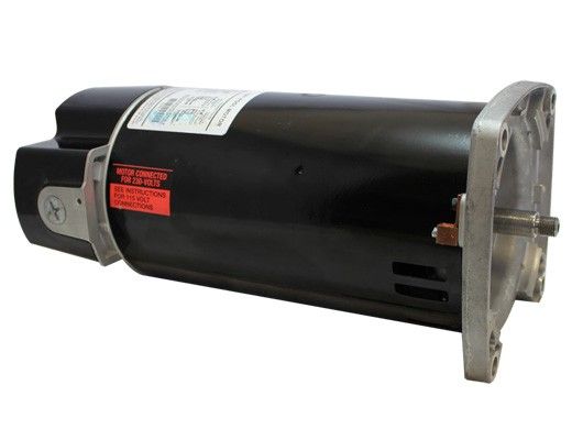 Nidec Motor Corp Aqua Shield EZ48 Threaded Shaft C-Flange Pool & Spa Motor | Standard Efficiency | 2.25 THP 115/230 V 56J Frame | AST225