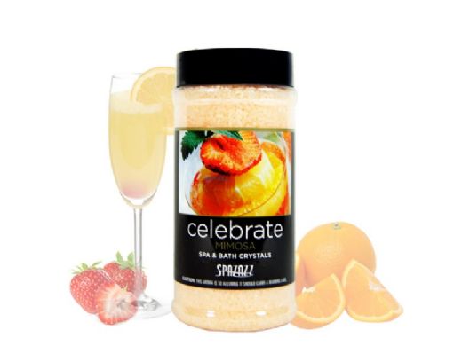 Spazazz Spa & Bath Set The Mood Aromatherapy Crystals | Mimosa - Celebrate 17oz | 509