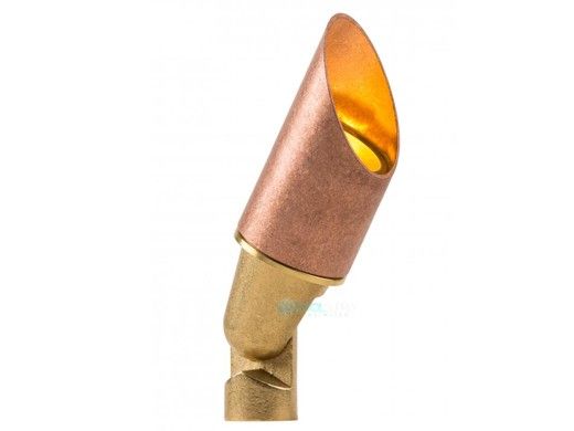 FX Luminaire FR Zone Dimming LED Up Light | 3LED Long Shroud | Copper | FR-ZD-3LED-LS-CU