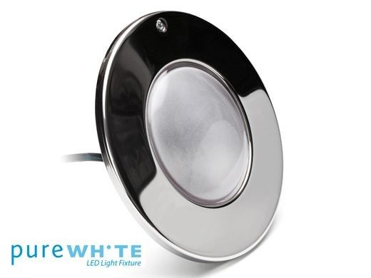J&J Electronics PureWhite LED Pool Light XI Series | 120V Warm White Equivalent to 500W 150' Cord | LPL-F5W-120-150-P27 21165