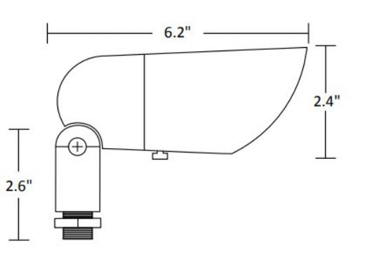 Sollos Accent Light Modern Bullet Fixture | 6.2" Architectural Aluminum - Textured Bronze | BMB062-TZ 995104