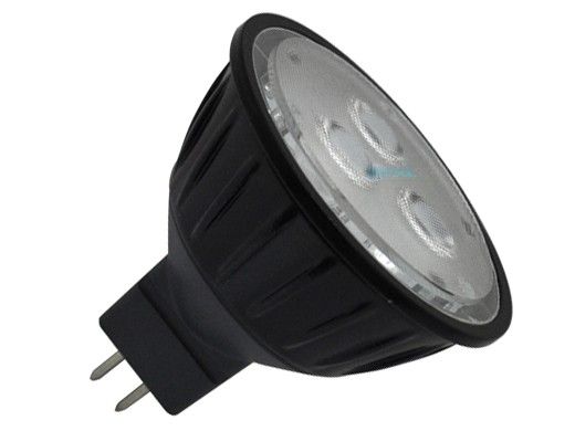 Sollos ProLED MR16 Black Series LED Lamp | Narrow Flood | 15V Equivalent to 20W | GU5.3 Base | Black | MR16NFL4/827/LED 81103
