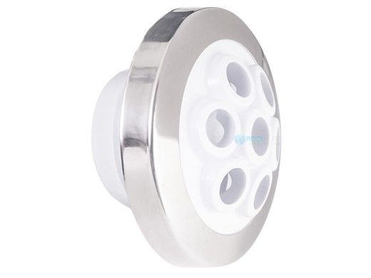 Custom Molded Products Spa Master Deluxe Therapy Spa Jet Internals | 1.5" | Soft Rotation | Stainless Steel - White |  23315-240-200