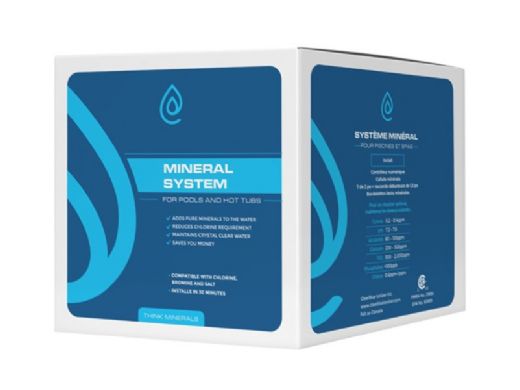 ClearBlue Mineral System for Spas and Hot Tubs | 2,500 Gallons | 120/240V AMP Plug | CBI-350P-SA-KIT