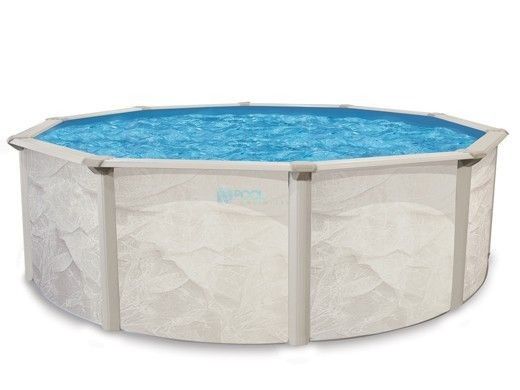 Echo 12' Round Above Ground Pool with Standard Package | 52" Wall | PPECH1252