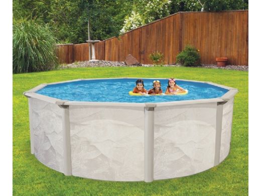 Echo 27' Round Above Ground Pool Package | 52" Wall | PPECH2752