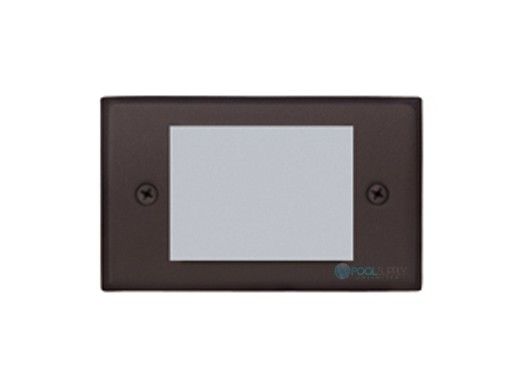 Sollos LED Step Light Fixture with Trim Faceplate | 4.8" Architectural Aluminum - Textured Bronze | SBT048-TZ 942033