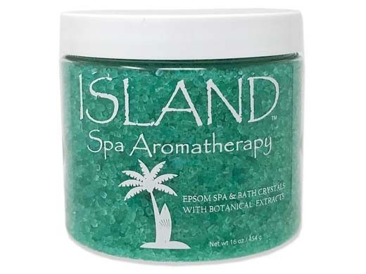 inSPAration Signature Collection Aromatherapy Epsom Salt Crystals | Island | 16oz Jar | 900C