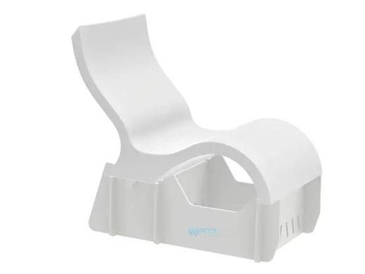 Ledge Lounger Signature Low Back Recline Chair Riser for 12" - 15" Depth | White | LL-SG-LBCR-RISER->12-15-WH
