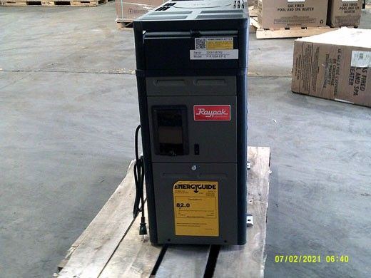 SCRATCH AND DENT*** Raypak 156A Above Ground Pool and Spa Heater | Digital  Controls Electronic Ignition | Propane Gas 150K BTU | P-M156A-EP-C 014804  P-R156A-EP-C 014786
