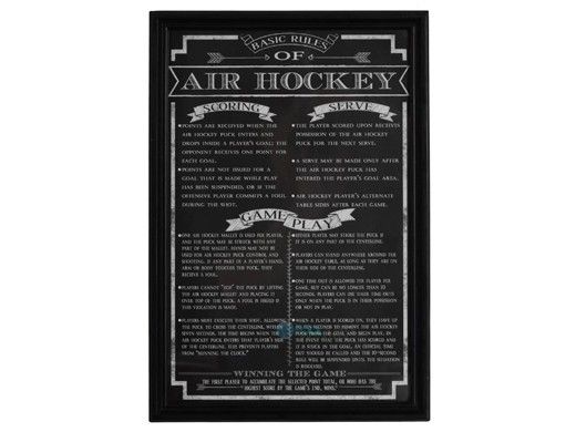 Hathaway Game Rules Wall Art Set of 4 | BG2029PK
