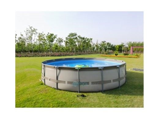 CaliFun Soft Sided Frame Above Ground Pool Assembly Only | 18' Round 52" Tall | CF-18