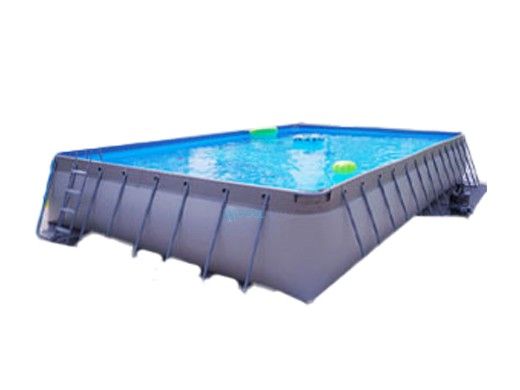 CaliFun Soft Sided Frame Above Ground Pool Assembly Only | 10' x 18' Rectangle 52" Tall | CF-1018