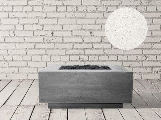 Prism Hardscapes Tavola 42 Fire Pit Table | Liquid Propane | Ultra White | PH-427-5LP