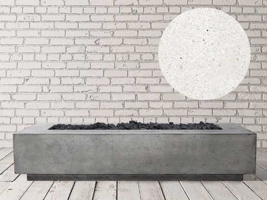 Prism Hardscapes Tavola 110 Fire Pit Table | Liquid Propane | Windguard | Ultra White | PH-439-5LP