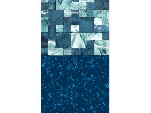 21' Round Over-Lap Above Ground Pool Liner | Emerald Coast Pattern | 48" - 54" Wall | Standard Gauge | NL604-20