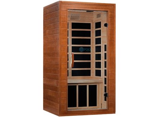 Golden Designs Dynamic Avila 1-2 Person Ultra Low EMF FAR Infrared Sauna | Hemlock | DYN-6103-01 Elite