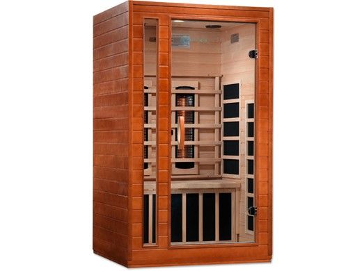 Golden Designs Cardoba 2-Person Full Spectrum Near Zero EMF FAR Infrared Sauna | Hemlock | DYN-6203-02 FS
