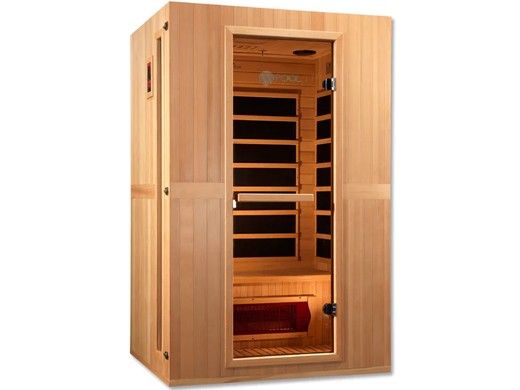 Golden Designs Maxxus Serenity Dual Tech 2-Person Low EMF FAR Infrared Sauna | Hemlock | MX-LS2-01