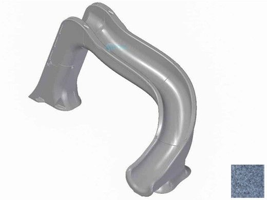 Global Pool Products Side Winder Swimming Pool Slide | Right Turn | Gray | GPPSSW-GREY-R