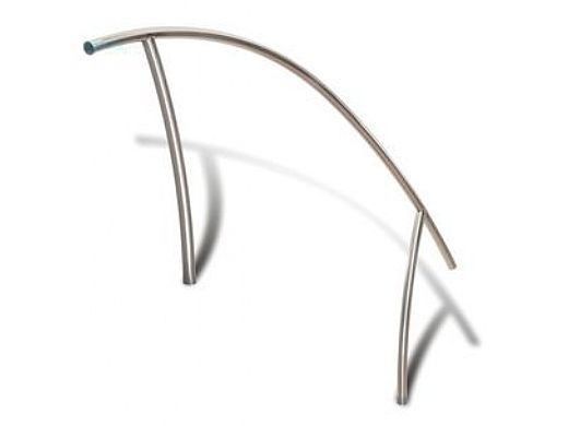 SR Smith Artisan Series Stair Rail Single | .065 Thickness 304 Stainless Steel 1.90" OD | Powder Coated Rock Gray | ART-1002-RG