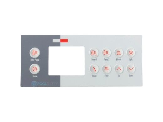 Gecko Overlay for TSC-4 or K-4, 10 Keys | Rectangular | 9916-100761