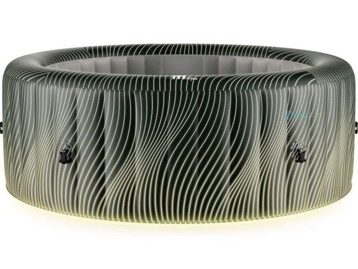 MSpa Comfort Series Meteor Inflatable Round Bubble Spa with LED Light Strip | 6-Person | C-ME062