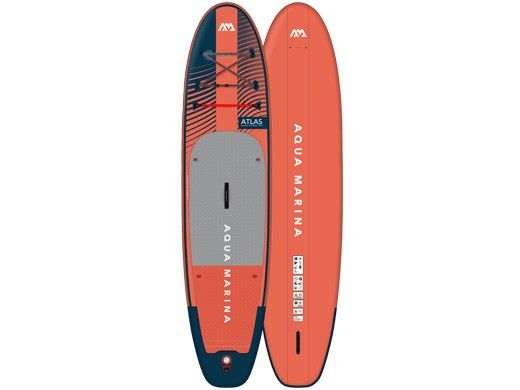 Aqua Marina All-Around Advanced iSUP | Carbon / Fiberglass Hybrid Pastel Paddle and Coil Leash | Atlas - Sky Glider | 12' x 34" | BT-23ATP