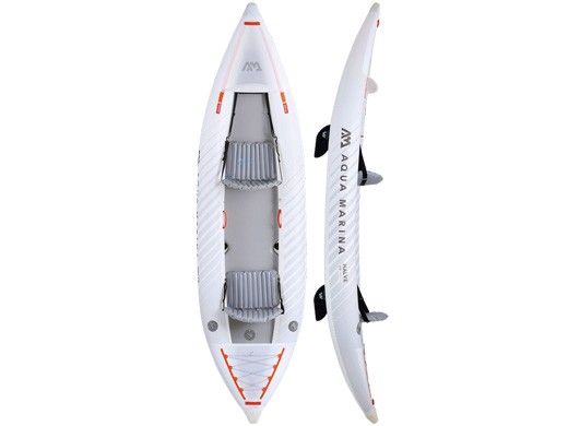 Aqua Marina Halve Ultra-Light Inflatable Packayak | Paddle Not Included | 2-Person | 13' 1" x 39" | HA-398