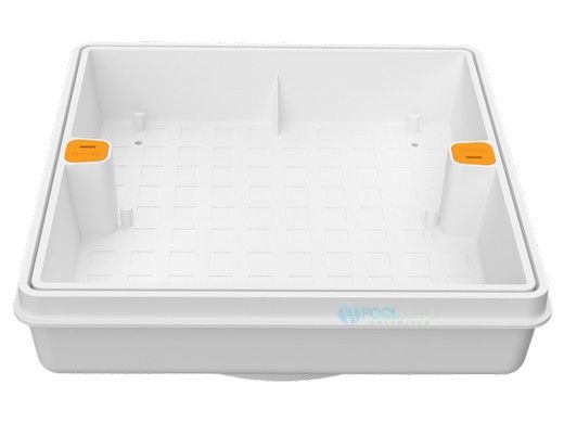 AquaStar Fill-Lid Standard Square 11'' Skimmer Cover and Frame | White | SFL11101