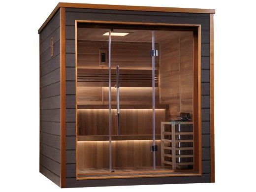 Golden Designs Bergen 6-Person Indoor / Outdoor Traditional Sauna | Cedar | GDI-8206-01