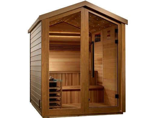 Golden Designs Kaarina 6-Person Outdoor Traditional Sauna | Cedar | GDI-8506-01