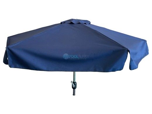 Global Pool Products 7' Stainless Steel Umbrella for Side Table | Blue | GPP-LF-UMB-B