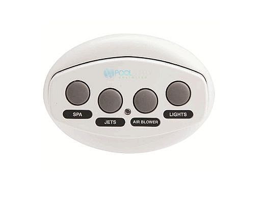 Pentair iS4 Spa-Side Remote Control | 4 Button Gray 100 ft Cable | 521886