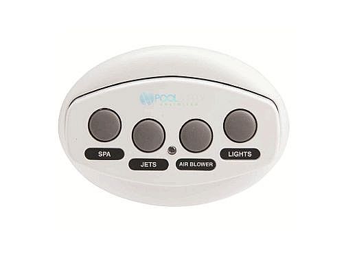Pentair iS4 Spa-Side Remote Control | 4 Button White 50 ft Cable | 521883