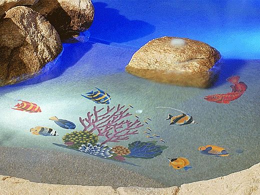 Ceramic Mosaic Coral Reef 36 in x 36 in | CR53 | Pool Supply
