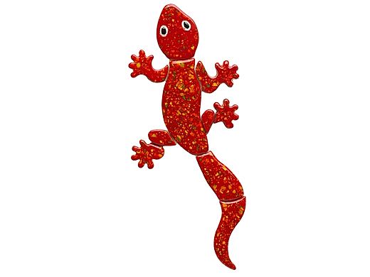 Ceramic Mosaic Gecko 13inch x 5inches | Red | LG62R