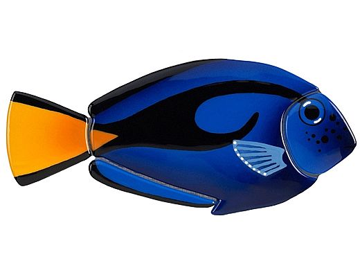 Ceramic Mosaic Pacific Blue Tang 10 in x 5 in | BT59
