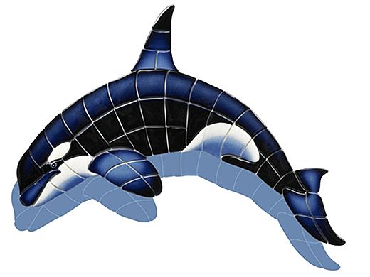 Ceramic Mosaic Orca-A with Shadow 36 inches x 25 inches | OR39-36/SH
