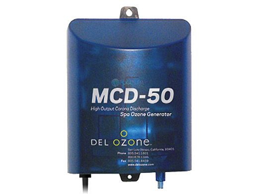 DEL OZONE MCD-50 High-Output Ozone System for Spas | 1,000 Gallons | 120V/240V | AMP Cord | MCD-50U-12