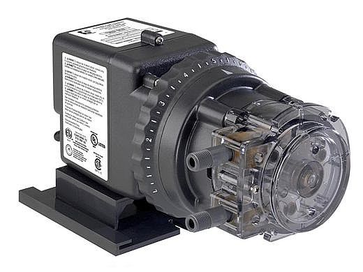 Stenner Classic Series 85M5 Pump | Single Head Adjustable Output | 85GPD 120V 60Hz USA .375" UV Black 25PSI | 85MJL5A3STAA